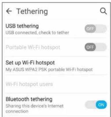 ASUS ZenFone Zoom S - Internetdeling via Bluetooth - 1