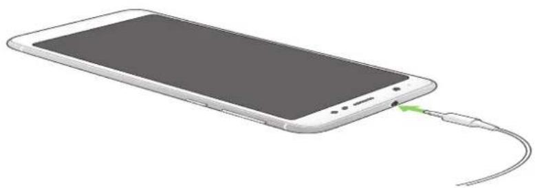 ASUS ZenFone Max M1 - Tilslutning af lydstikket - 1