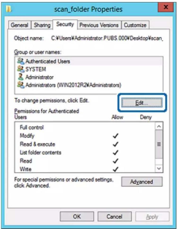 EPSON EcoTank ET-5800 - Klik på Rediger. - 1