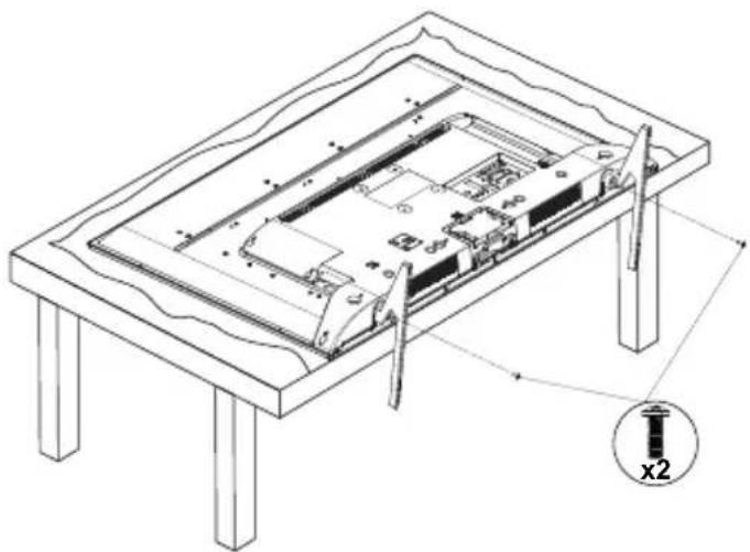 PANASONIC TX-50HX600E - Сглобяване на пиедестала - 2