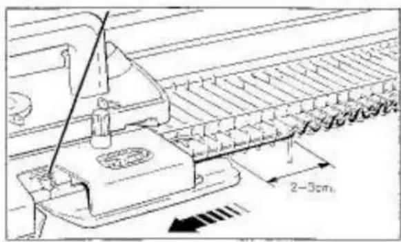 Empisal Knitmaster 360 - SETTING CARRIAGE - 8