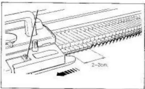Empisal Knitmaster 360 - SETTING CARRIAGE - 4