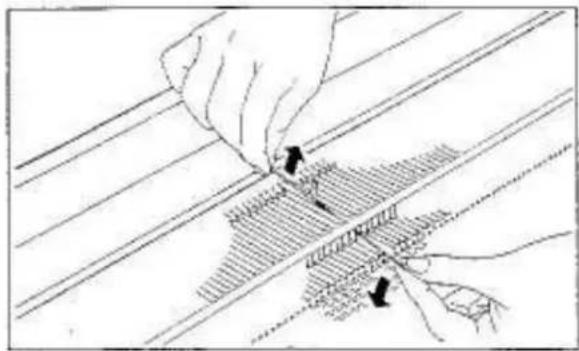 Empisal Knitmaster 360 - If a needle has been damaged... - 2