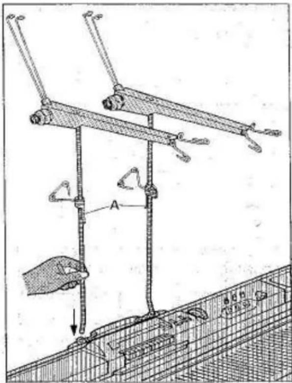Empisal Knitmaster 325 - HOW TO ASSEMBLE FOUR YARN BRAKES - 1
