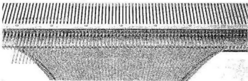 Empisal Knitmaster 321 - POCKETS IN PLAIN KNITTING - 2