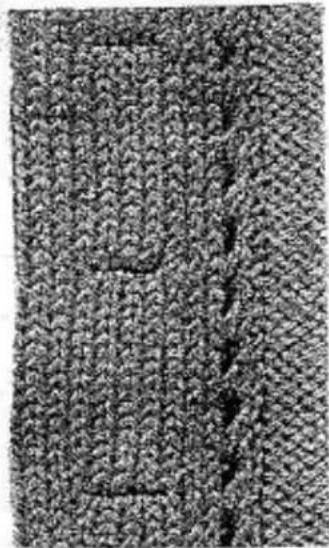 Empisal Knitmaster 321 - FINISHING THE DOUBLE BUTTONHOLE BAND - 9