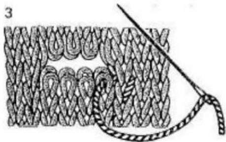Empisal Knitmaster 321 - FINISHING THE DOUBLE BUTTONHOLE BAND - 6
