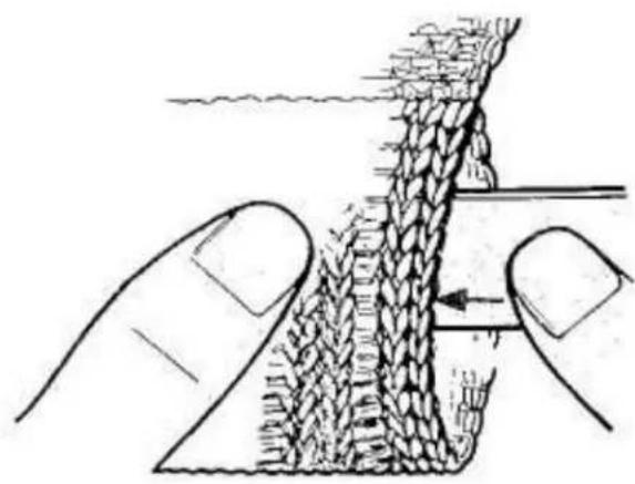 Empisal Knitmaster 321 - BLOCKING OR STEAMING THE DOUBLE WELT - 1