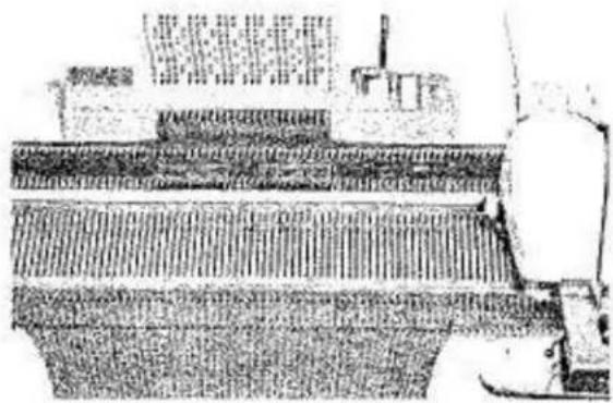 Empisal Knitmaster 321 - SHAPING A 'V' NECK IN A PATTERNED GARMENT - 1