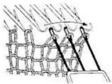 Empisal Knitmaster 321 - INCREASING 1 STITCH FULLY FASHIONED WITH THE TRIPLE TRANSFER TOOL - 4