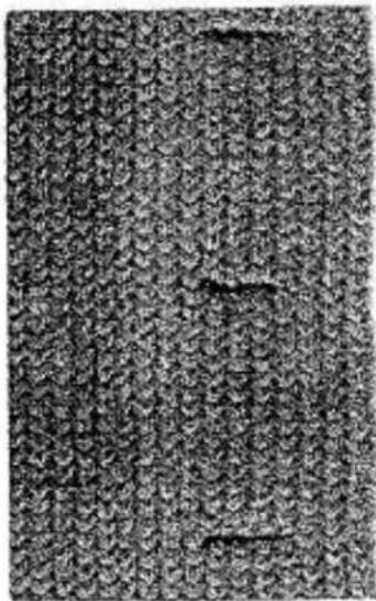 Empisal Knitmaster 321 - FINISHING THE DOUBLE BUTTONHOLE BAND - 8