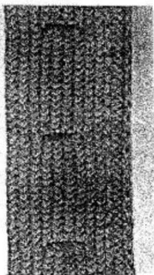 Empisal Knitmaster 321 - FINISHING THE DOUBLE BUTTONHOLE BAND - 7