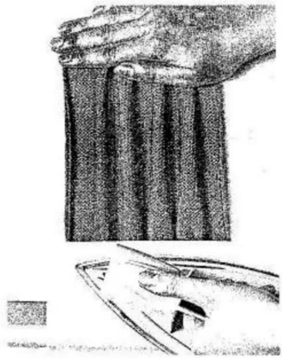 Empisal Knitmaster 321 - BLOCKING OR STEAMING THE DOUBLE WELT - 2