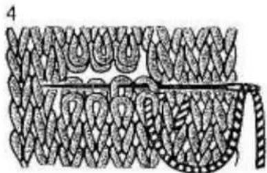 Empisal Knitmaster 321 - FINISHING THE DOUBLE BUTTONHOLE BAND - 8