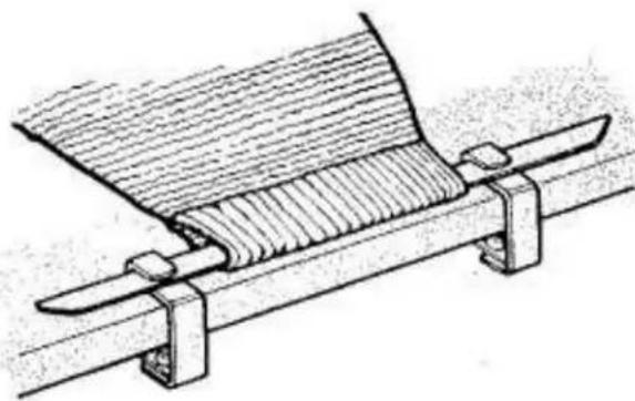 Empisal Knitmaster 321 - BLOCKING OR STEAMING THE DOUBLE WELT - 2