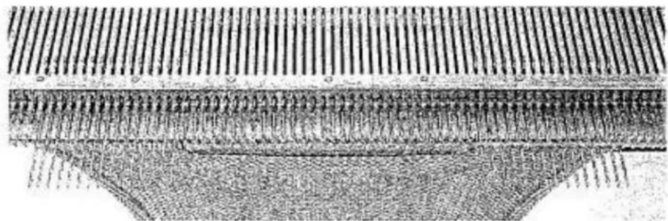 Empisal Knitmaster 321 - POCKETS IN PLAIN KNITTING - 4