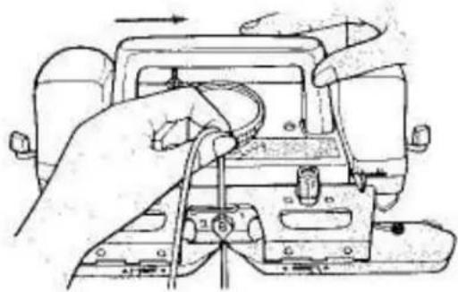 Empisal Knitmaster 321 - KNITTING A HEM - 4