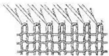 Empisal Knitmaster 321 - USEFUL HINTS - REPAIRING A DROPPED STITCH - 8