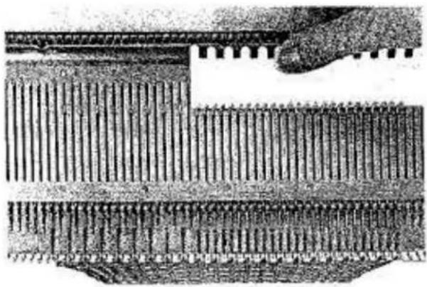 Empisal Knitmaster 321 - KNITTING THE 1 BY 1 DOUBLE WELT - 4