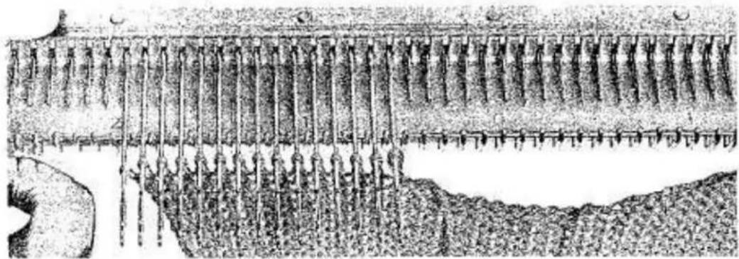 Empisal Knitmaster 321 - SHAPING A ROUND NECKLINE (METHOD 1) - 4
