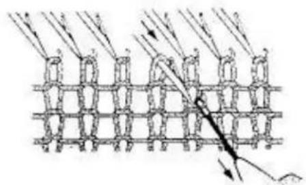 Empisal Knitmaster 321 - TRANSFERRING STITCHES WITH THE TRANSFER TOOL - 1