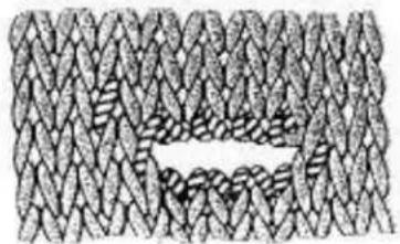 Empisal Knitmaster 321 - FINISHING THE DOUBLE BUTTONHOLE BAND - 6