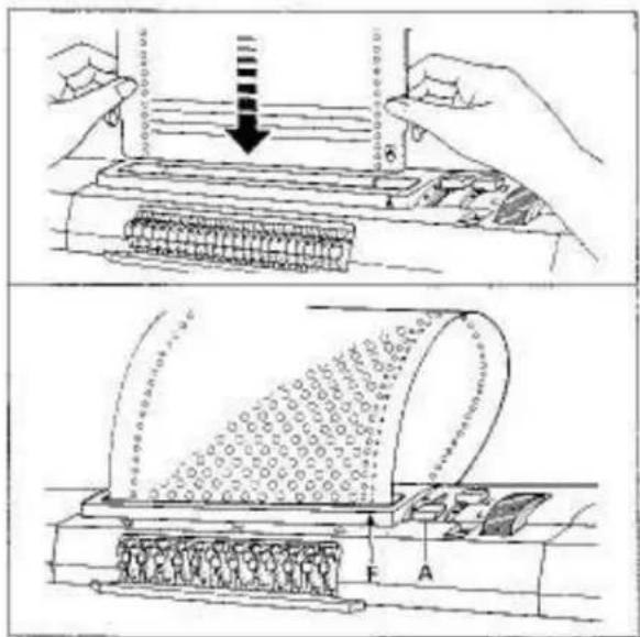 Empisal Knitmaster 260 - STANDARD PUNCH CARDS FOR LACE CARRIAGE - 1