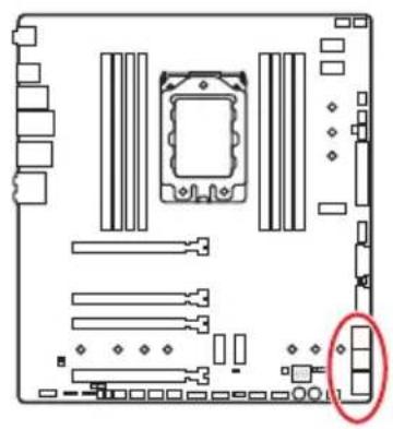 MSI Creator TRX40 - SATA1\~6: SATA 6Gb/s コネクター - 1