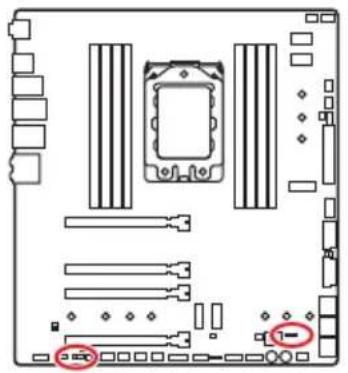 MSI Creator TRX40 - JRAINBOW1\~2: 追加のRGB LEDコネクター - 1