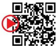 QR code with a red play button icon in the center, likely linking to a media or video platform.