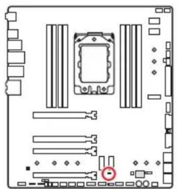 MSI Creator TRX40 - JSL0W1: 슬로우 모드 부팅 점퍼 - 1