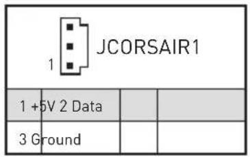 1 JCORSAIR1 1 +5V 2 Data 3 Ground