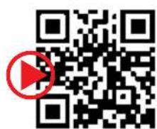 QR code with a red play button icon in the center, likely linking to a media or video content.