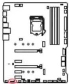 MSI MPG Z490 GAMING PLUS - JRGB1 : Connecteur LED RGB - 1