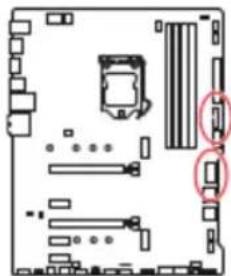 MSI MPG Z490 GAMING PLUS - JUSB3\~4 : Connecteurs USB 3.2 Gen 1 - 1