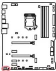 MSI MPG Z490 GAMING PLUS - JAUD1 : Connecteur audio avant - 1