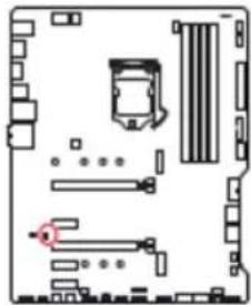 MSI MPG Z490 GAMING PLUS - JCI1 : Connecteur intrusion châssis - 1