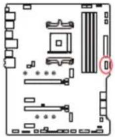 JUSB4 Câble USB Type-C Port USB Type-C sur le panneau avant
