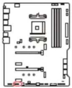 MSI MPG B550 GAMING PLUS - JRGB1 : Connecteur LED RGB - 1