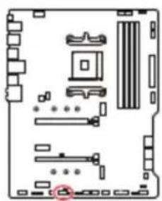 MSI MPG B550 GAMING PLUS - JCOM1 : Connecteur de port série - 1