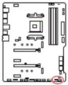 MSI MPG B550 GAMING PLUS - JFP1, JFP2 : Connecteurs de panneau avant - 1
