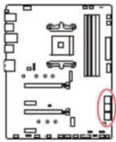 MSI MAG B550 TOMAHAWK - SATA1\~6 : Connecteurs SATA 6Gb/s - 1