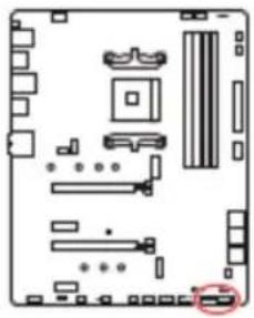 MSI MAG B550 TOMAHAWK - JFP1, JFP2 : Connecteurs de panneau avant - 1