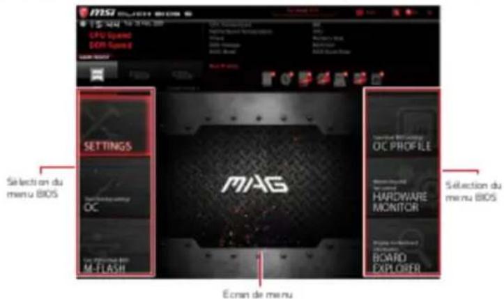 MSI MAG B550 TOMAHAWK - - Supprimer un élément du BIOS du menu des favoris - 2