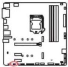 MSI B460M-A PRO - JRGB1 : Connecteur LED RGB - 1