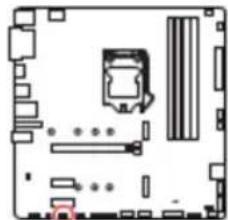 MSI B460M-A PRO - JRAINBOW1 : Connecteur LED RGB adressable - 1