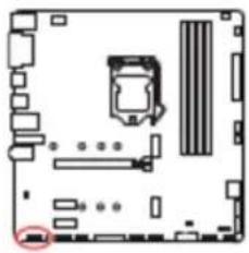 MSI B460M-A PRO - JAUD1 : Connecteur audio avant - 1