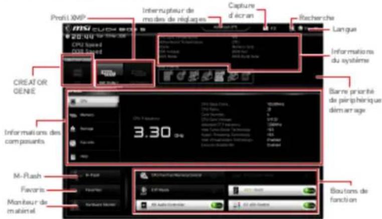 MSI B460M-A PRO - EZ Mode (mode simplifié) - 1