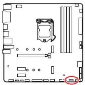 MSI B460M-A PRO - JTPM1 : Connecteur de module TPM - 1