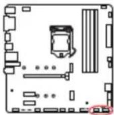 MSI H410M-PRO - JFP1, JFP2 : Connecteurs de panneau avant - 1